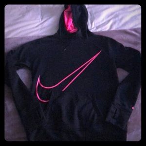 Small black and pink therma-fit hoodie